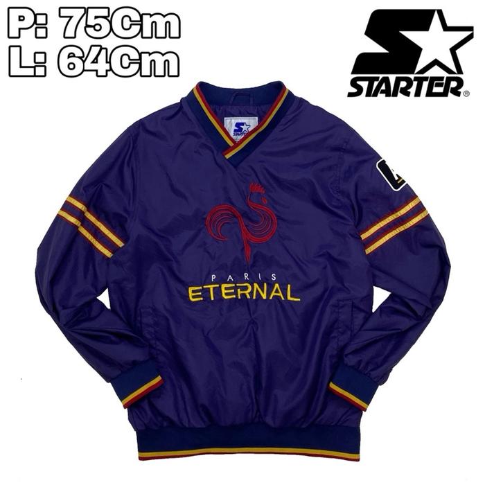 J56 Jacket Starter Paris Eternal Overwatch League Game Day Pullover Mens Jaket Casual Varsity Vintag