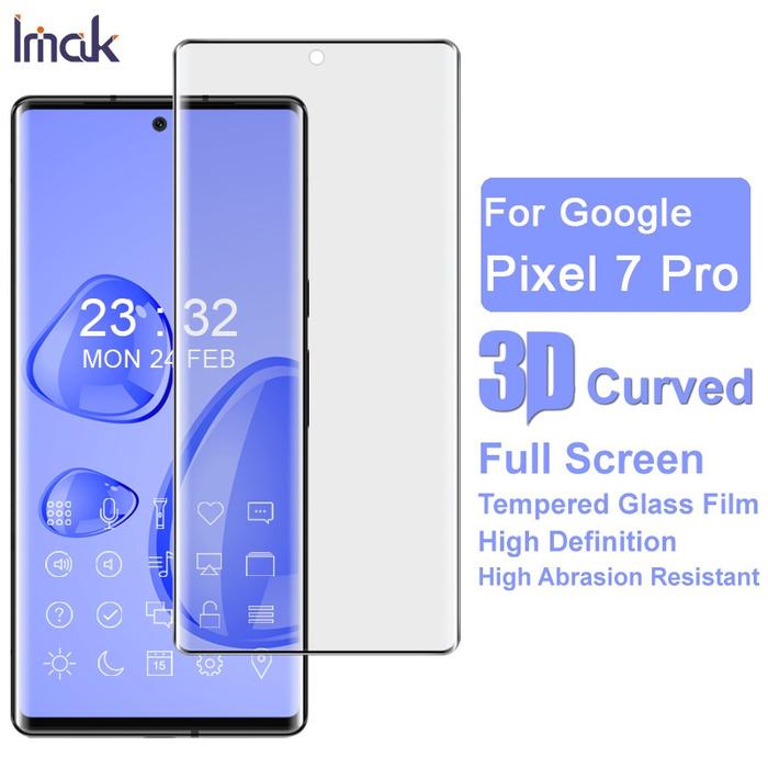 Tempered Glass Google Pixel 7 Pro IMAK 3D Curved Screen Protector