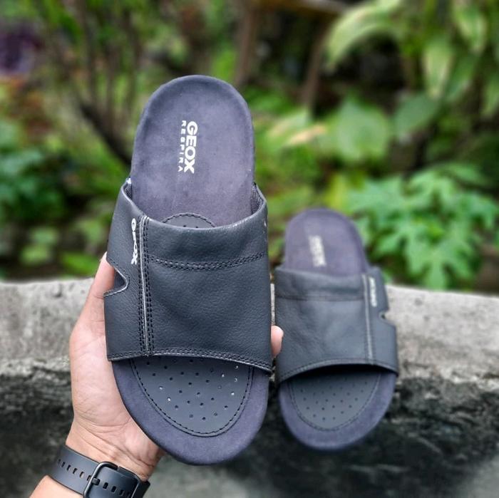 sandal flip flop sandal geox respira sandal kulit asli sandal original Sendal Pria