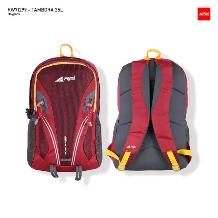 TAS RANSEL REI TAMBORA 25L DAYPACK AREI OUTDOORGEAR + COVER BAG + original 100% Backpack