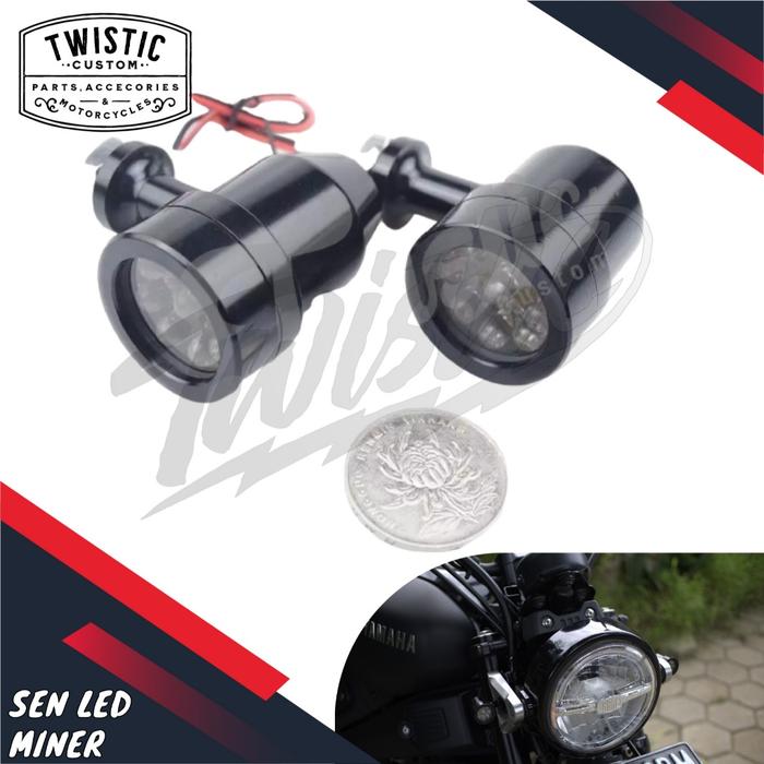 Lampu Sen Sein LED Miner Motor XSR W175 Benelli Harley Royal Enfield