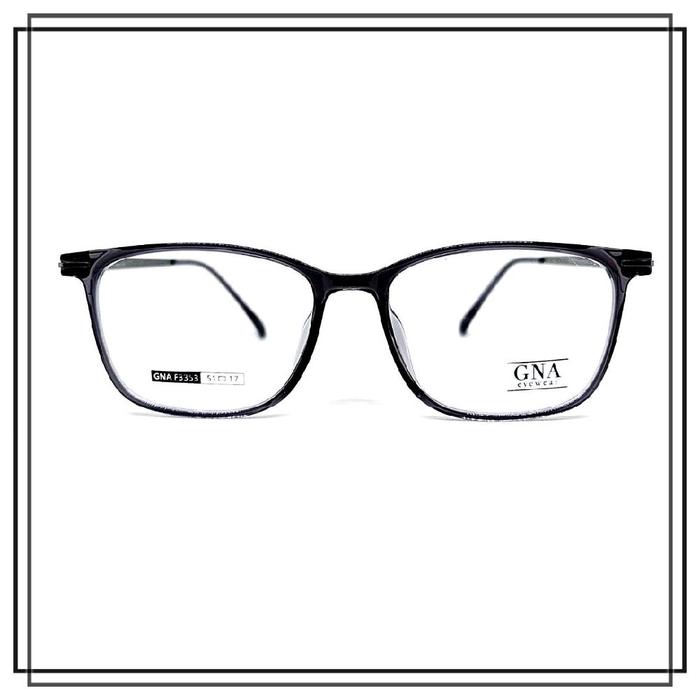 FRAME KACAMATA PLASTIK GNA 3353 Model Keren Elegan Gagang LENTUR Kualitas Bagus ORIGINAL BRANDED Har