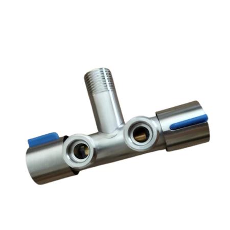 【COD】Stop Kran Cabang 2 Double Kran Air Stainless 304 Stop Kran Shower