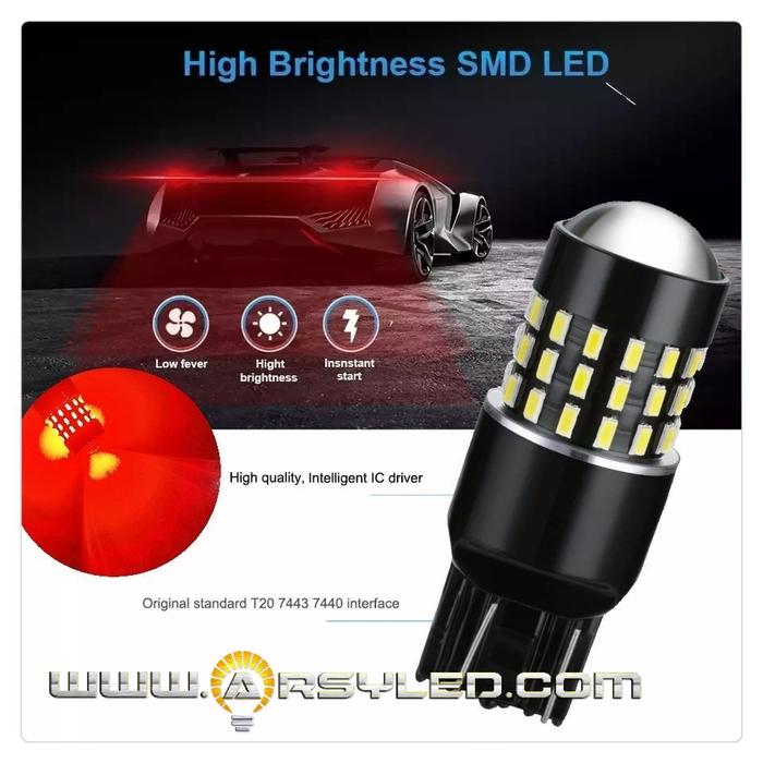 lampu rem belakang variasi mobil calya s ra mobilio lensa proyektor - isi 2 b h - Soket T20 21/5W 54