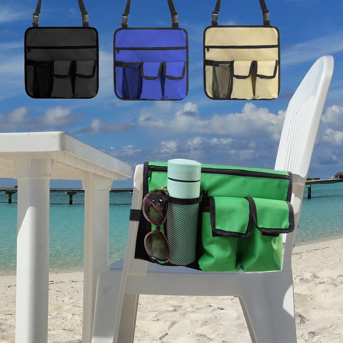 Outdoor Beach Chair Side Hanging Bag Camping Mobile Snack Water Cup