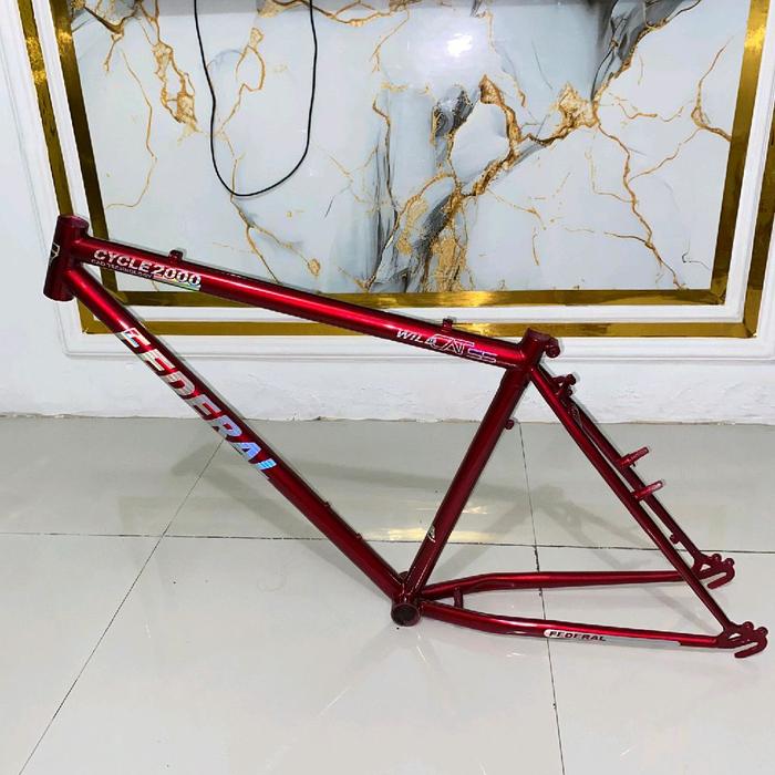 Federal Cycle2000 Frame Sepeda Merah Wild Beast Model Terbaru