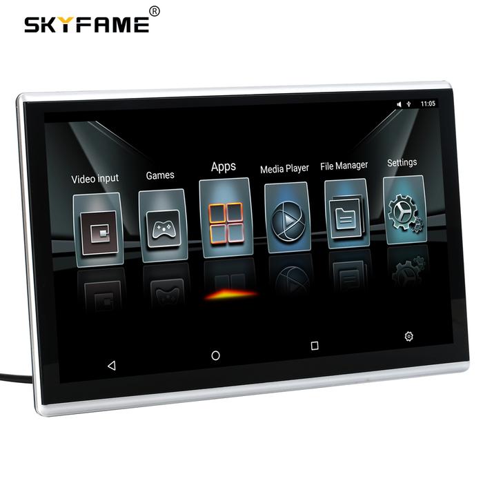 SKYFAME Monitor Sandaran Kepala Android Mobil 11.6 Inci Sistem