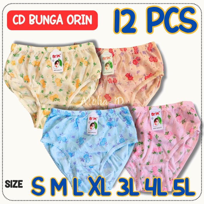 12 PCS CD WANITA ORIN CELANA DALAM ANAK REMAJA DEWASA