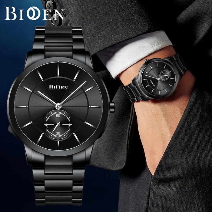 【003Harga telah diganti, cepat beli】BIDEN Jam Tangan Pria Bisnis Santai Mode Anti Air Kuarsa Tali St
