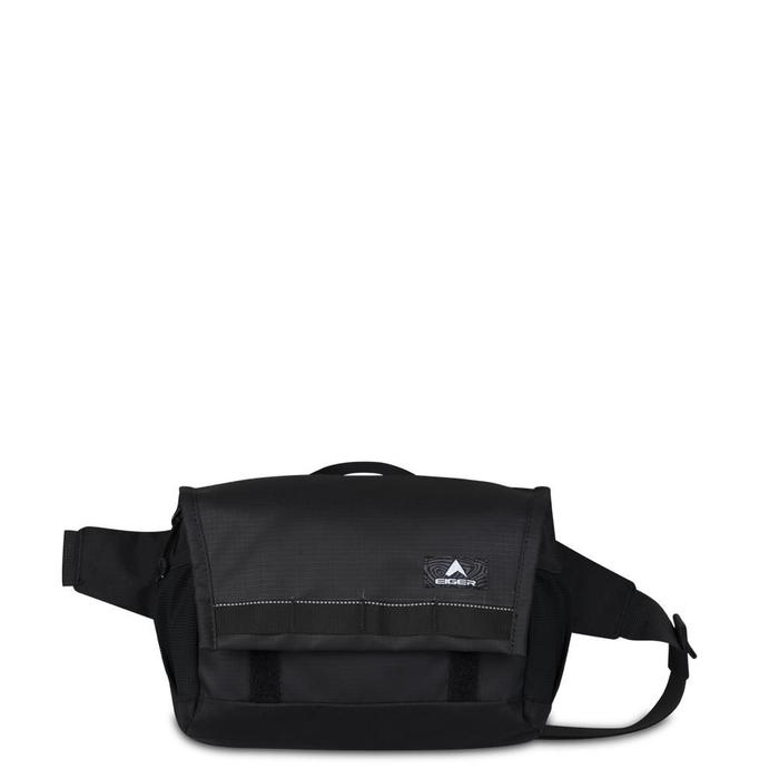 Tas Pinggang Eiger X-Handlepack Cycling Bag 2L Warna Hitam 910006655 Multifungsi dengan Kompartemen 