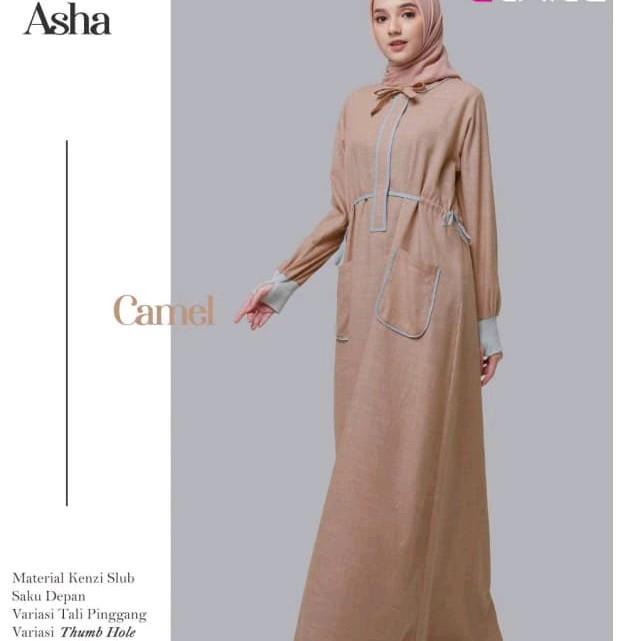 Promo gamis simple Asha gamis Alnita