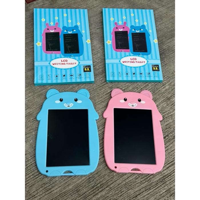 LCD Drawing Karakter Writing Tablet Papan Gambar Anak Mainan Papan Tulis Anak Tablet LCD Writing Bel