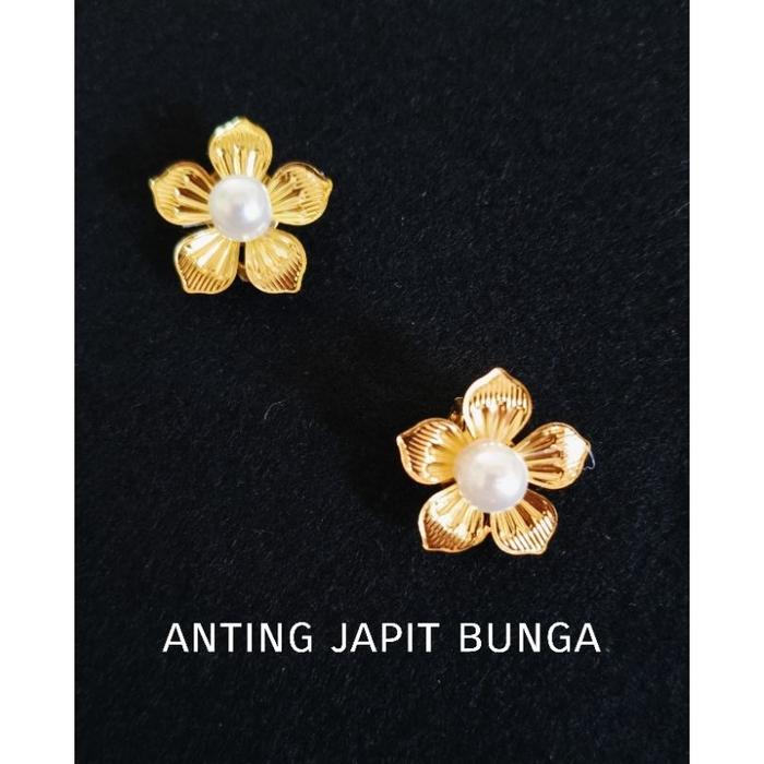 Anting Japit Bunga Giwang Pengantin Earrings