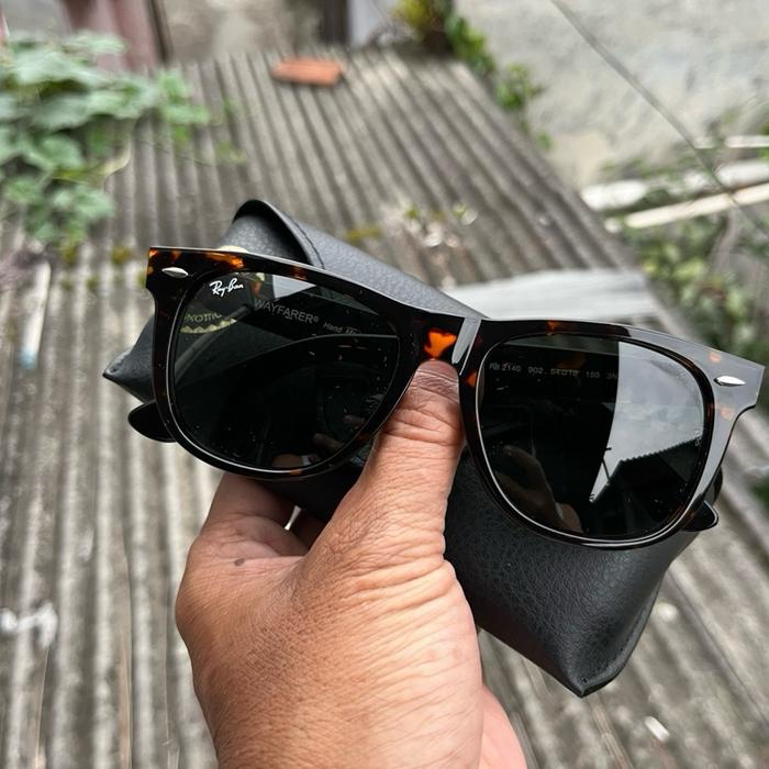 Rayban wayfarer rb 2140 lensa G15 size 54 kondsi mulus