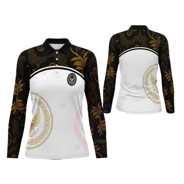 Kaos Polo Wanita Baju KEMENIMIPAS Jersey KEMENIMIPAS Fullprint Kaos KEMENIMIPAS Kerah Nyaman