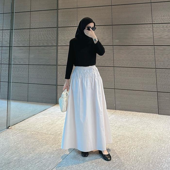 COTTONTREND - Grizel Skirt Casual Panjang