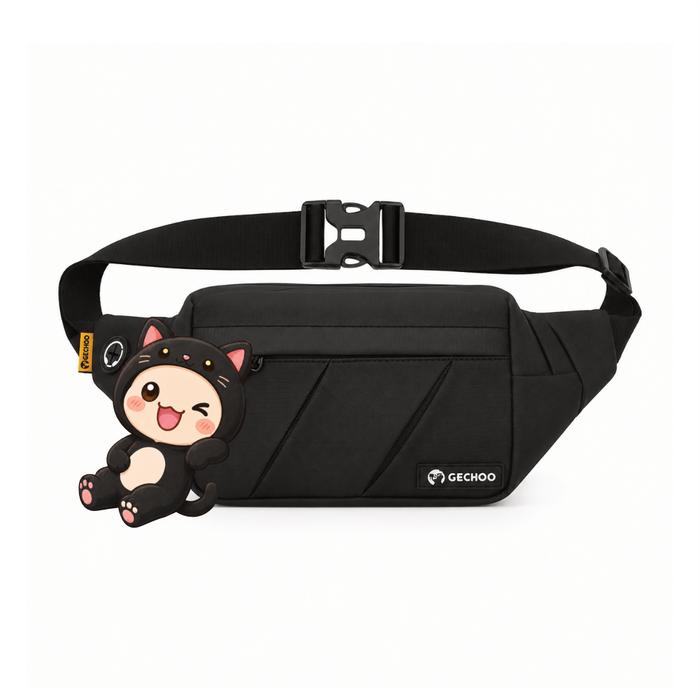GECHOO - Tas Waistbag Fabio Bum Bag Belt Tas Pinggang Pria Trendy Bahan Bimo Tas HP Tas Dompet