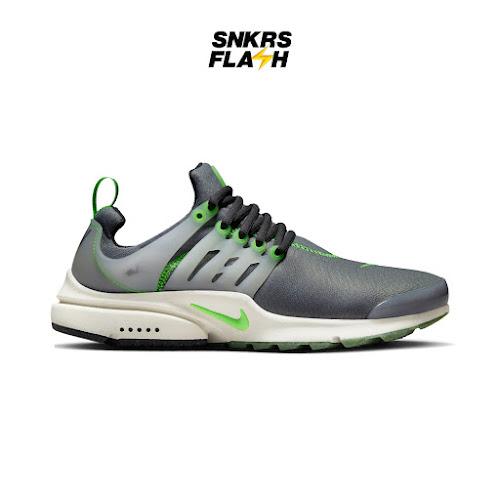 Sepatu Sneakers Pria NIKE AIR PRESTO SMOKE GREY SCREAM GREEN - FJ2685001