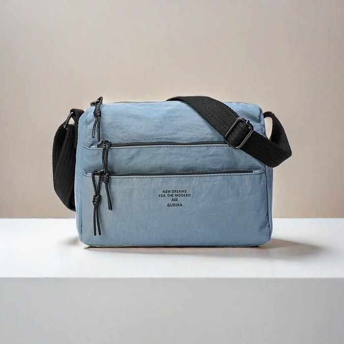 【Ready Stock】Mindesa66108 Small Square Bag Capacity Large Multi Pocket Travel Crossbody Bag Lightwei