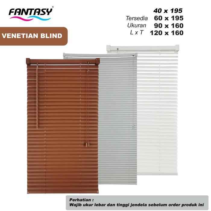 Fantasy Horizontal Venetian Roller Blind Tirai Plastik PVC Gulung Tirai Penutup Kerai Hordeng Veneti
