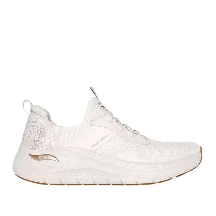 Sepatu Skechers Arch Fit 2.0 Women's Sneakers - Natural  Snekers Shoes Sport SKE150052NTG