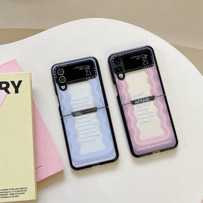 Casetify Time Fragment TPU Phone Case Untuk Samsung Galaxy Z Flip3 5G