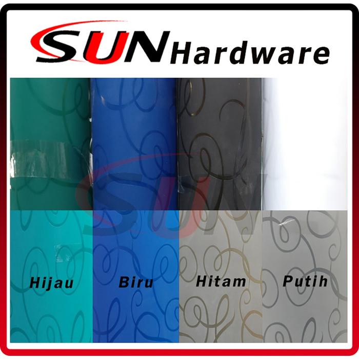 Fiber Plastik Pagar Elegan Picasso Biru Putih Hitam Hijau Per Meter