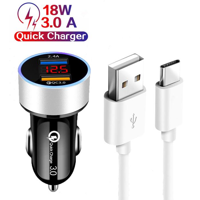 For OPPO A74 A94 5G A93 A73 A53 2020 Fast Car Charger 18W Quick
