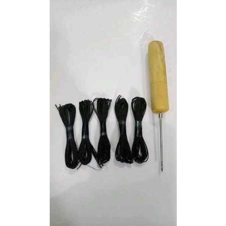 alat sol sepatu / paketan alat sol / benang sol sepatu / jarum sol sepatu
