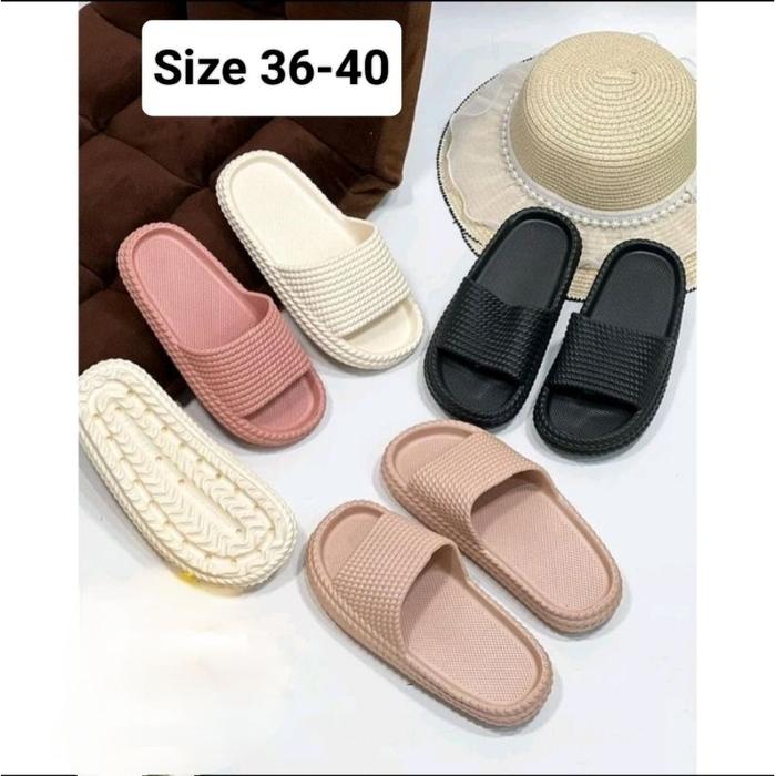 Sandal Gerigi Selop Wanita Sandal Flat Yitai 005 Sendal perempuan empuk ringan