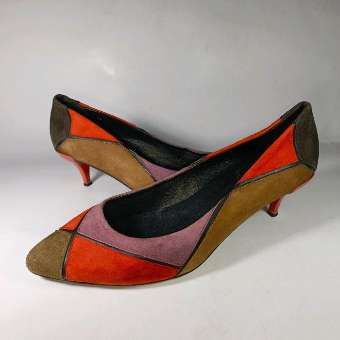 Roger Vivier Paris Italian leather heels 38 size woman shoes