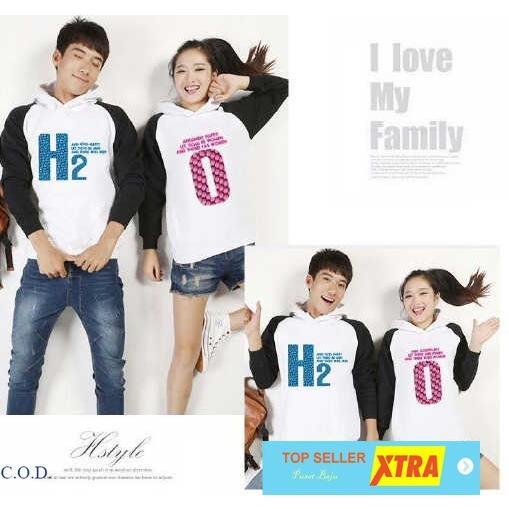 Baju Cp oxigen OX Sweater Couple babytery Putih Kekinian@@ Pasangan Wanita Hitam Kaos