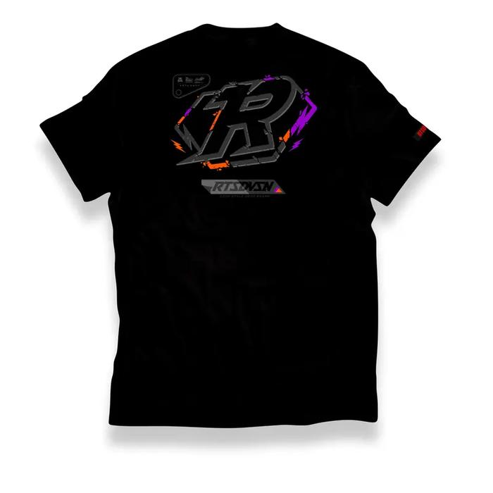 T-SHIRT LOCAL SIZE RTSDVSN 433 ILENGAN PENDEK MOTIF GLITCH HORIZONICombed Kaos