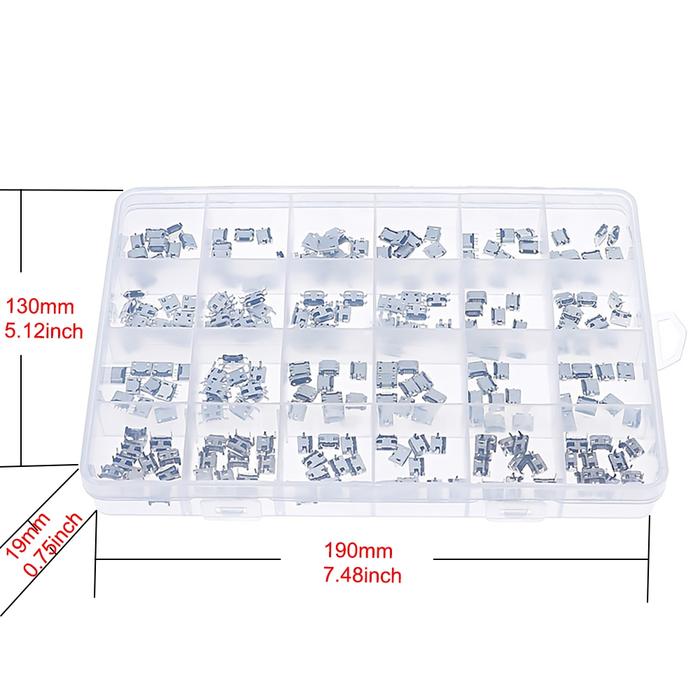 60/240Pcs Konektor Socket Charger 5 Pin Tipe B Female Mini Usb Socket Konektor Soket Usb Micro Type