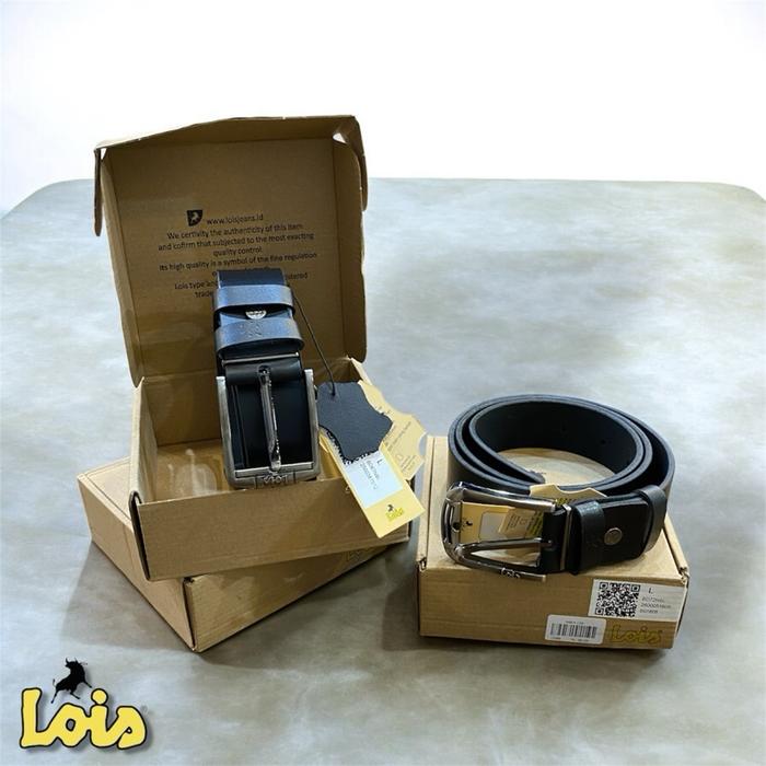 Ikat pinggang kulit LOIS | belt lois original/sabuk pria.