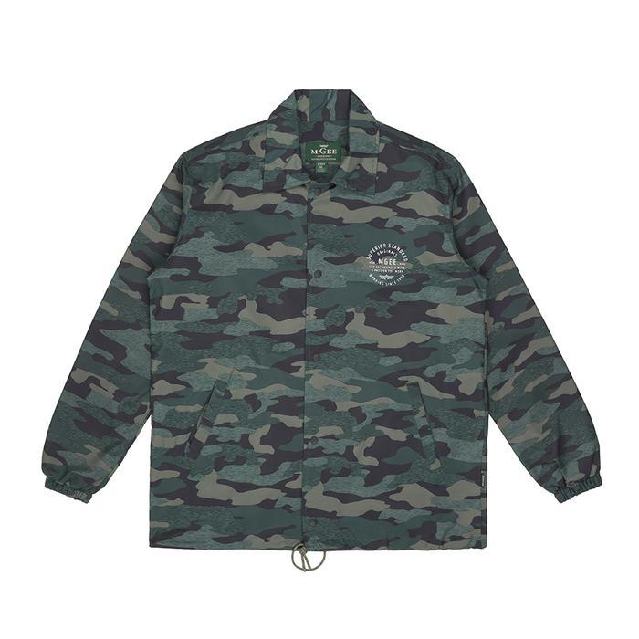 Mgee Jaket Coach Motif Camo Pria Jacket Casual Hay