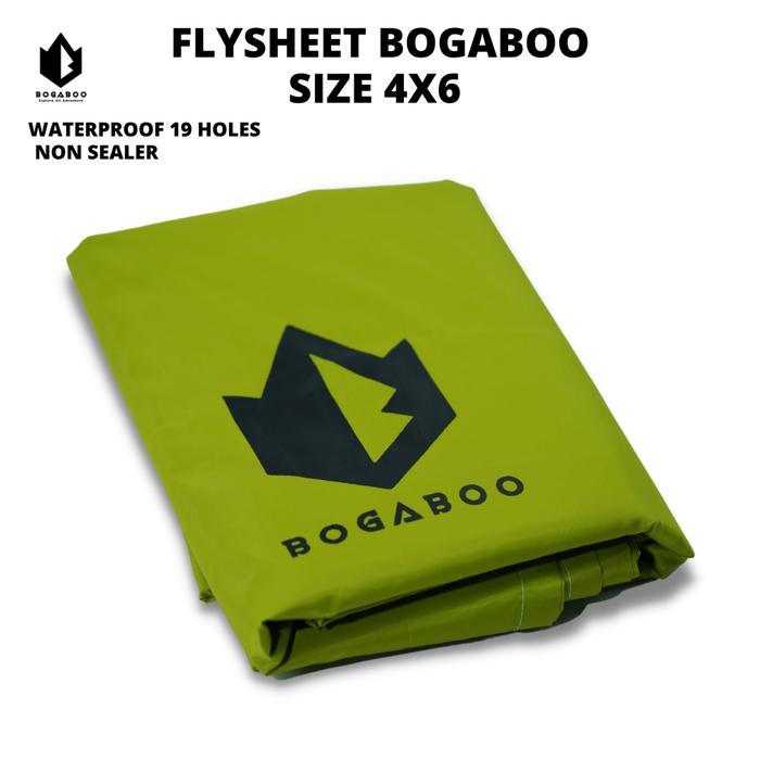 Eiger - Flysheet merk bogaboo Ultralight Waterproof Ukuran 4x6 Meter 19 Lubang - Flysheet Tenda Peli
