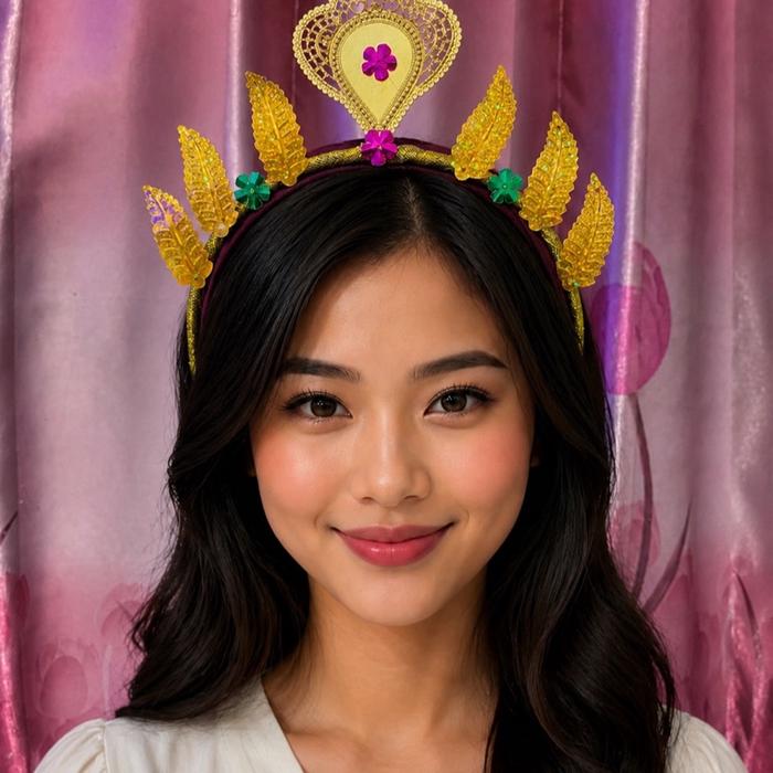 MAHKOTA BANDO DAUN EMAS TERMURAH