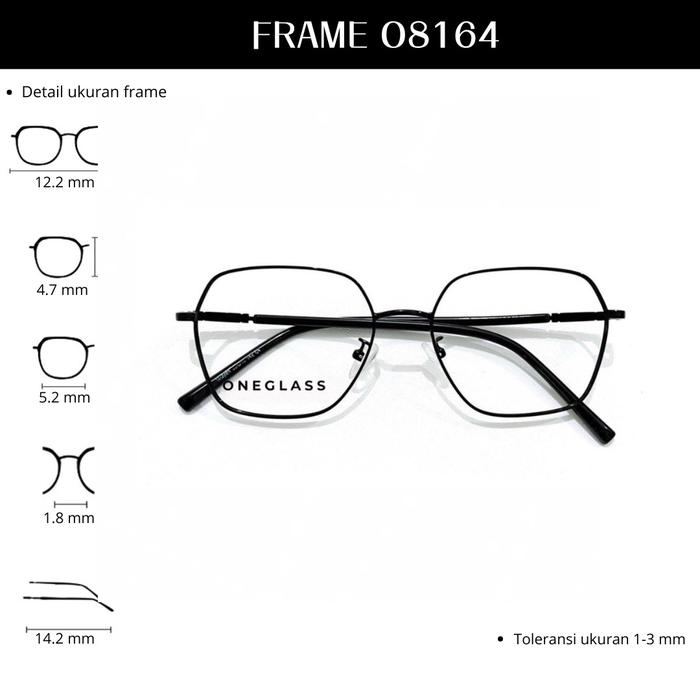 Oneglass - Frame Kacamata O8164 Unisex