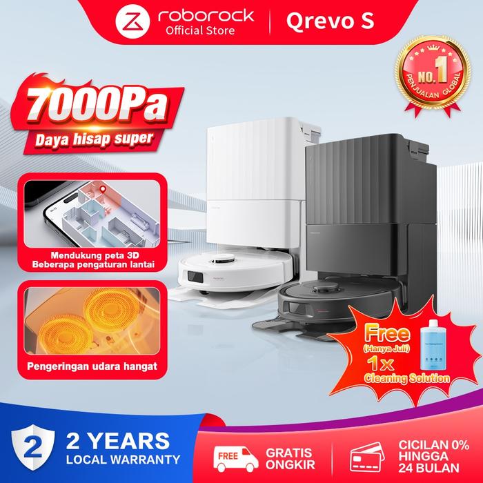 Roborock Qrevo S - Robot Vacuum & Mop dengan Multifunctional Dock