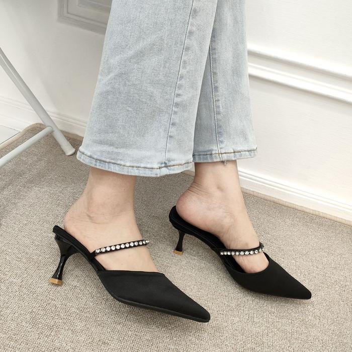 Simoncelli Sandal Wanita Heels 6cm | Sandal Pesta | Kondangan | Sendal Heels | Sendal Kerja Import H