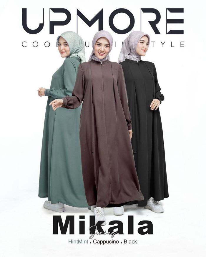 Gamis Upmore Mikala Mint, Black, Cappucino.