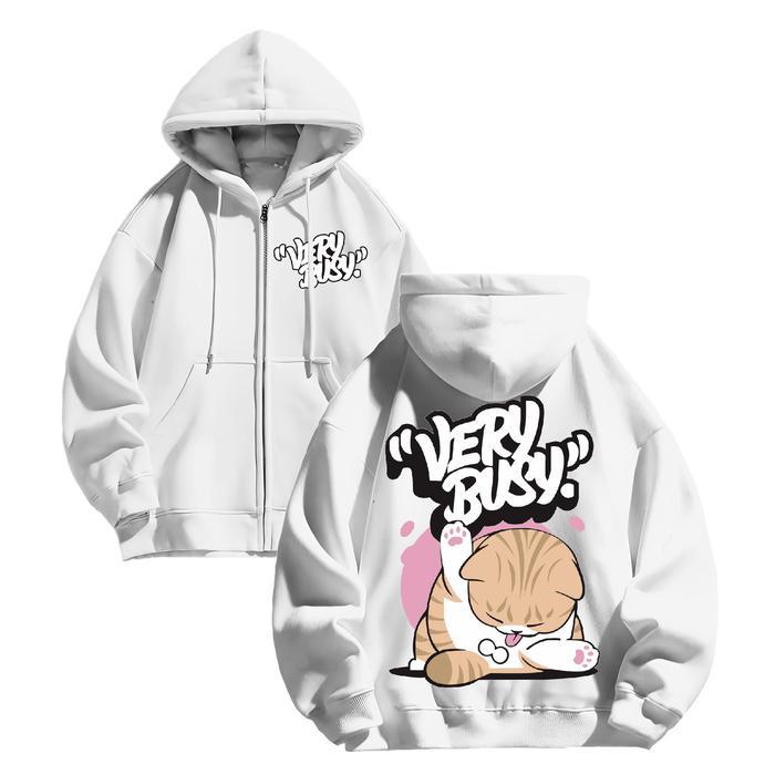 FENJACK Hoodie Zipper VERRY BUSSY Size M-XXL - Pria & Wanita