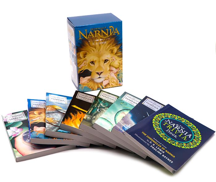 8 Buku The Tawarikh dari Narnia Kotak Set Asli Anak-anak Buku