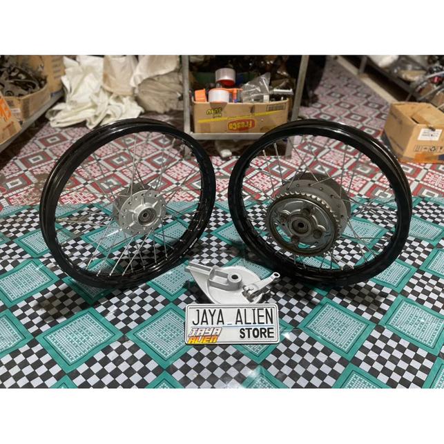 Paketan Velg Pelek VROSSI Motor GL Max Megapro Primus Megapro Hiu Lama GL Pro Set Tromol Jari Ring 1