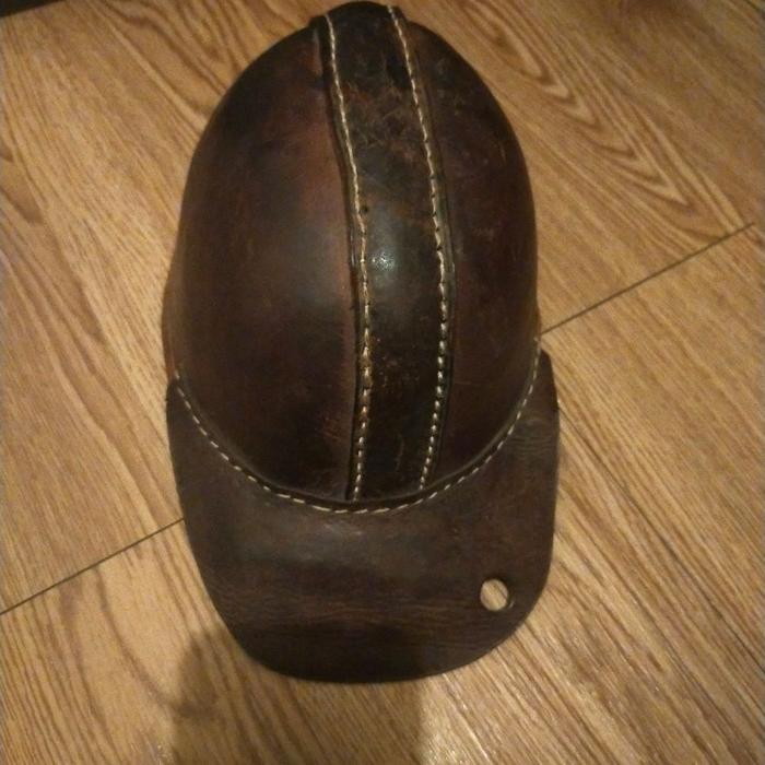 WW2 Miner Helmet Leather Line as picture