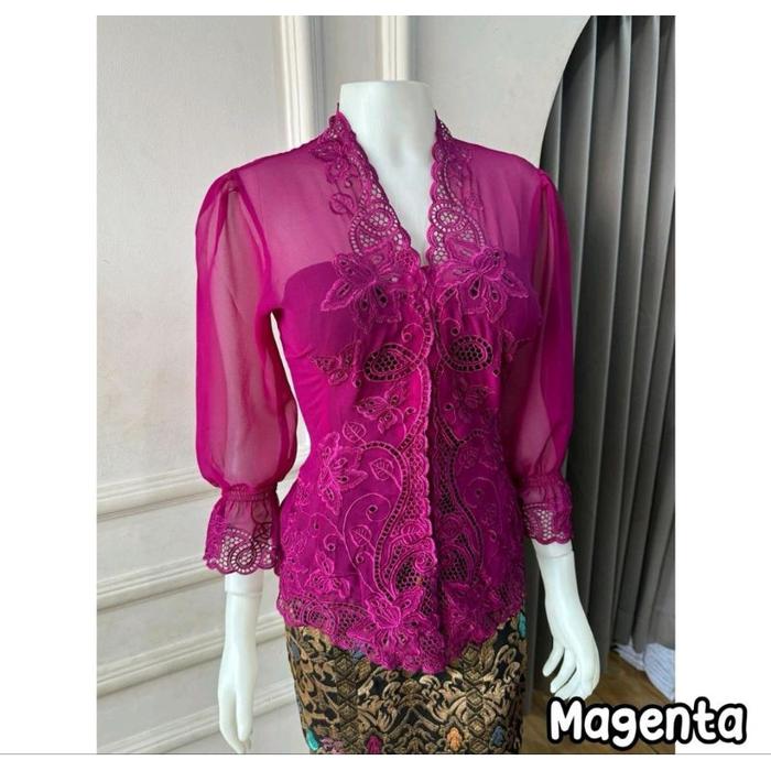 Simona Kebaya Bordir Tangan Kerut Kebaya Sifon Bali Kebaya Saja Murah