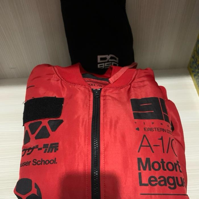 Bomber Jacket Machine56 Preloved Size XXL Red