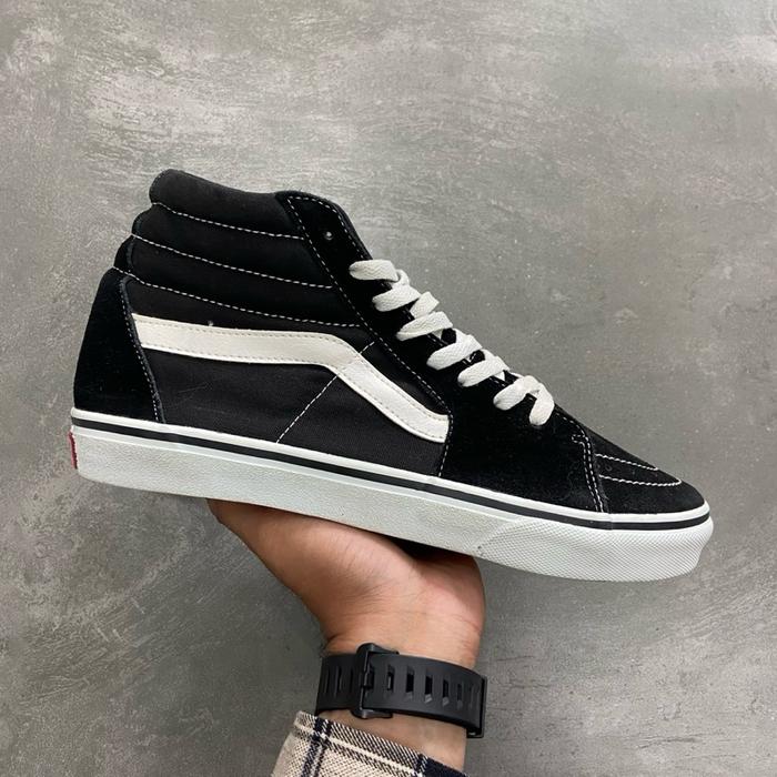 [Size 43] Vans Sk8-Hi Black White Japan Market Second Original Kondisi Mulus Nominus Like New Anggap