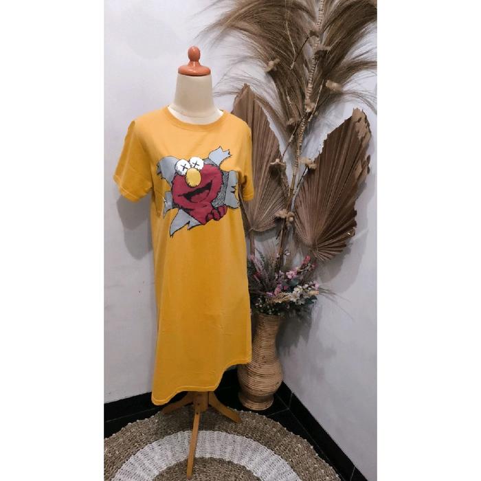 Long Dress Motif Kartun Preloved